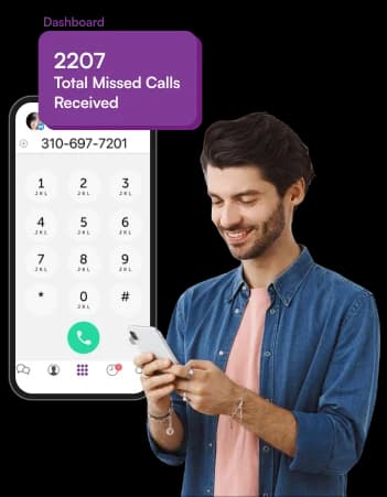 Automatic reply from a missed call alert service Missed call alert service sending an automatic SMS reply seconds after the ring disconnects
