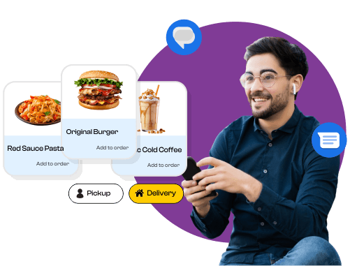 Verified RCS business messaging card in India RCS business messaging India rich card with a verified brand profile, product image, and action buttons