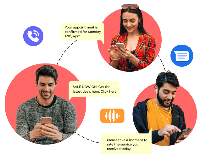 Automatic invoice chasing Service business SMS reminders chasing an unpaid invoice automatically after the due date