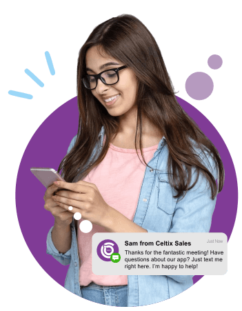 Automated SMS triggered from the CRM SMS API triggering an automated message from a CRM record without manual sending