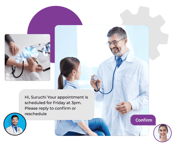 Patient communication through the WhatsApp API for healthcare WhatsApp API for healthcare sending a patient an appointment confirmation and preparation instructions