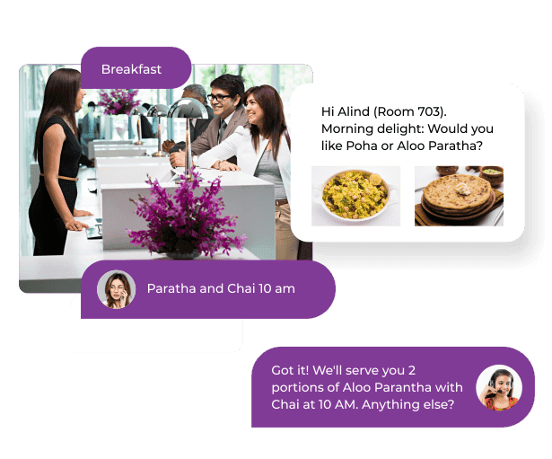 Booking confirmation through the WhatsApp API for travel WhatsApp API for travel agency delivering a booking confirmation and itinerary to a traveller